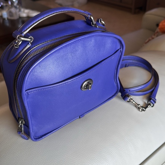 NWOT Coach Women's Lunch Pail Crossbody Bag Antique Nickel/Purple F11785 ANP COA - Picture 2 of 9